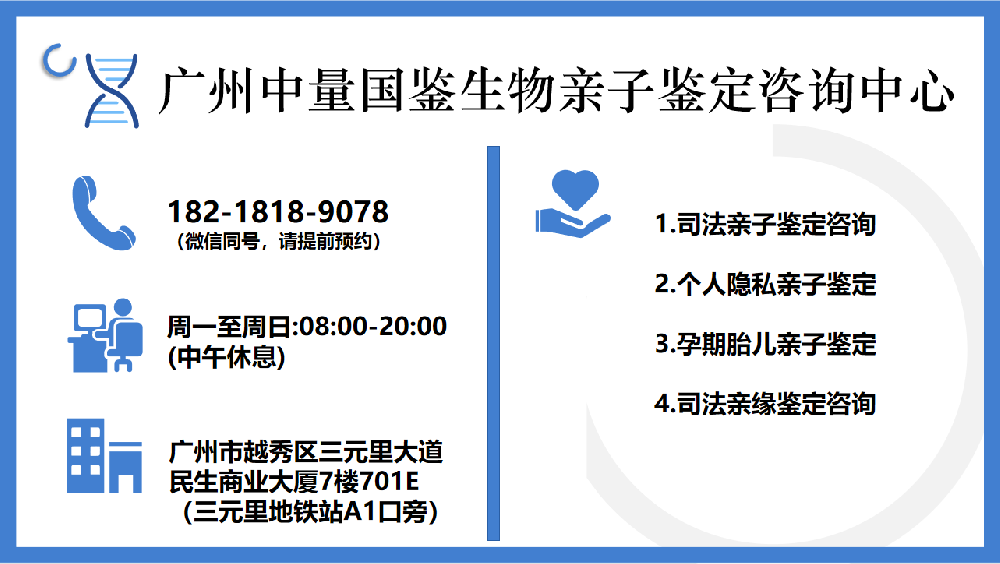 广州亲子鉴定哪里能做(做亲子鉴定一般去哪里做)